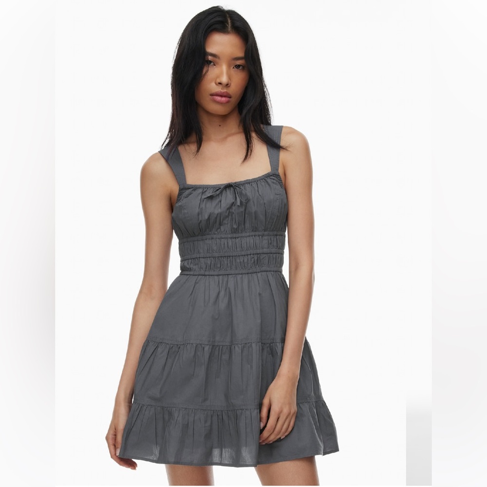Aritzia Martine Poplin Dress Vintage Navy - XL